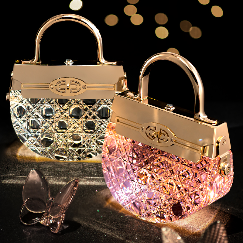 晶璨手提包艺术灯·圆弧粉